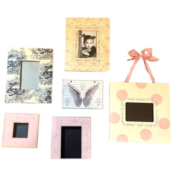 Pretty In Pink Girls Room Decor Frames Candle and Accessories - Picture 5 of 7